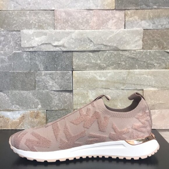 MICHAEL Michael Kors Bodie Metallic Logo Knit Slip-On Trainer - Picture 3 of 4